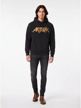 Mens Anthrax Band Hoodie (SMALL)